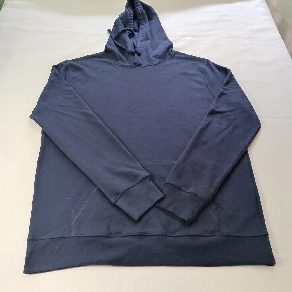 Highland Originals Men's Blue Cotton Blend Pullover Hoodie Sweatshirt Size Large